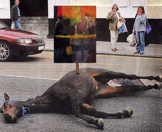 Abstract Art Beating a Dead Horse