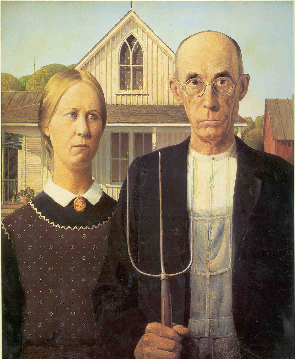 Grant Wood: American Gothic "American Gothic"