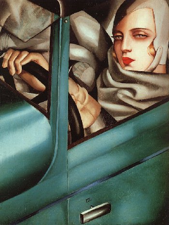 TamaraDeLempicka-Self-Portrait-in-Green-Bugatti-1925