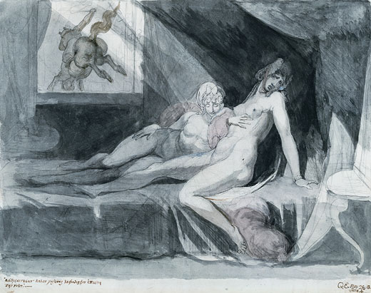 Henry Fuseli's An Incubus Leaving Two Sleeping Women - 1810