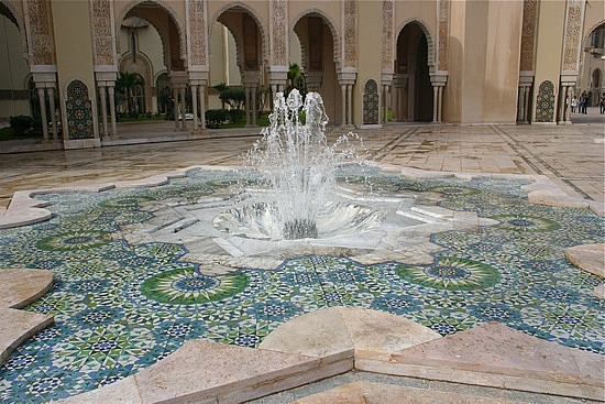 Fountain inside Islamic Mosque