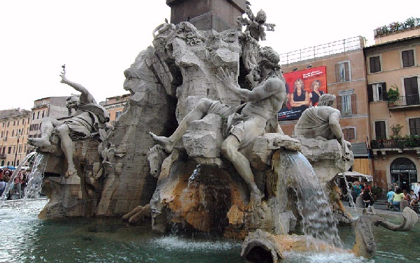 Gian Lorenzo Bernini - Fountain of the Four Rivers - 1648-51